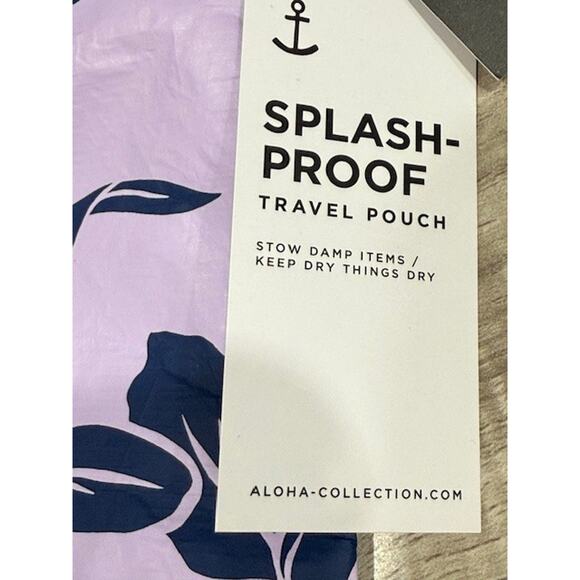 NWT Aloha Collection Mid Tutu INV Lilac/Navy Travel/Cosmetic/Utility Pouch - Picture 9 of 11